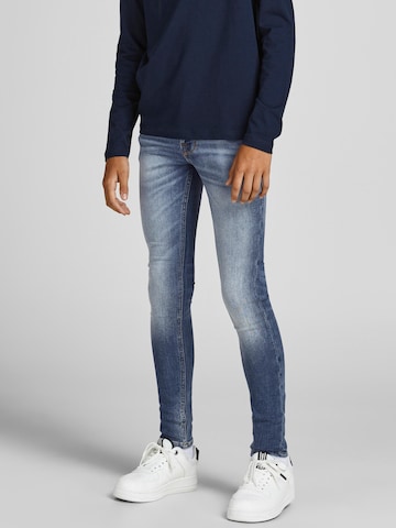 Jack & Jones Junior Slimfit Jeans 'Idan' i blå: forside