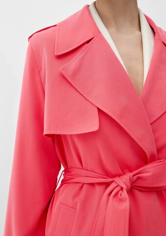 s.Oliver BLACK LABEL Between-Seasons Coat in Pink