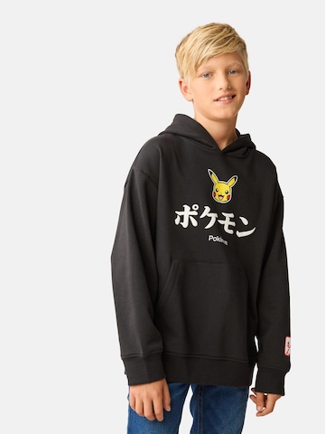 Bluză de molton de la Next pe negru: față