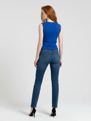 No Matter What Top in Blau