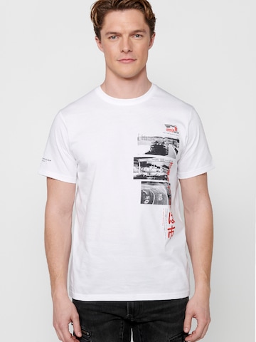 T-Shirt KOROSHI en blanc : devant
