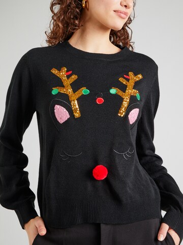 Pull-over 'VMRUDOLF' VERO MODA en noir