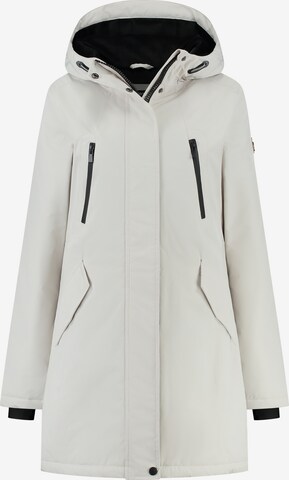 Travelin Winter Jacket 'Berrit ' in Beige: front