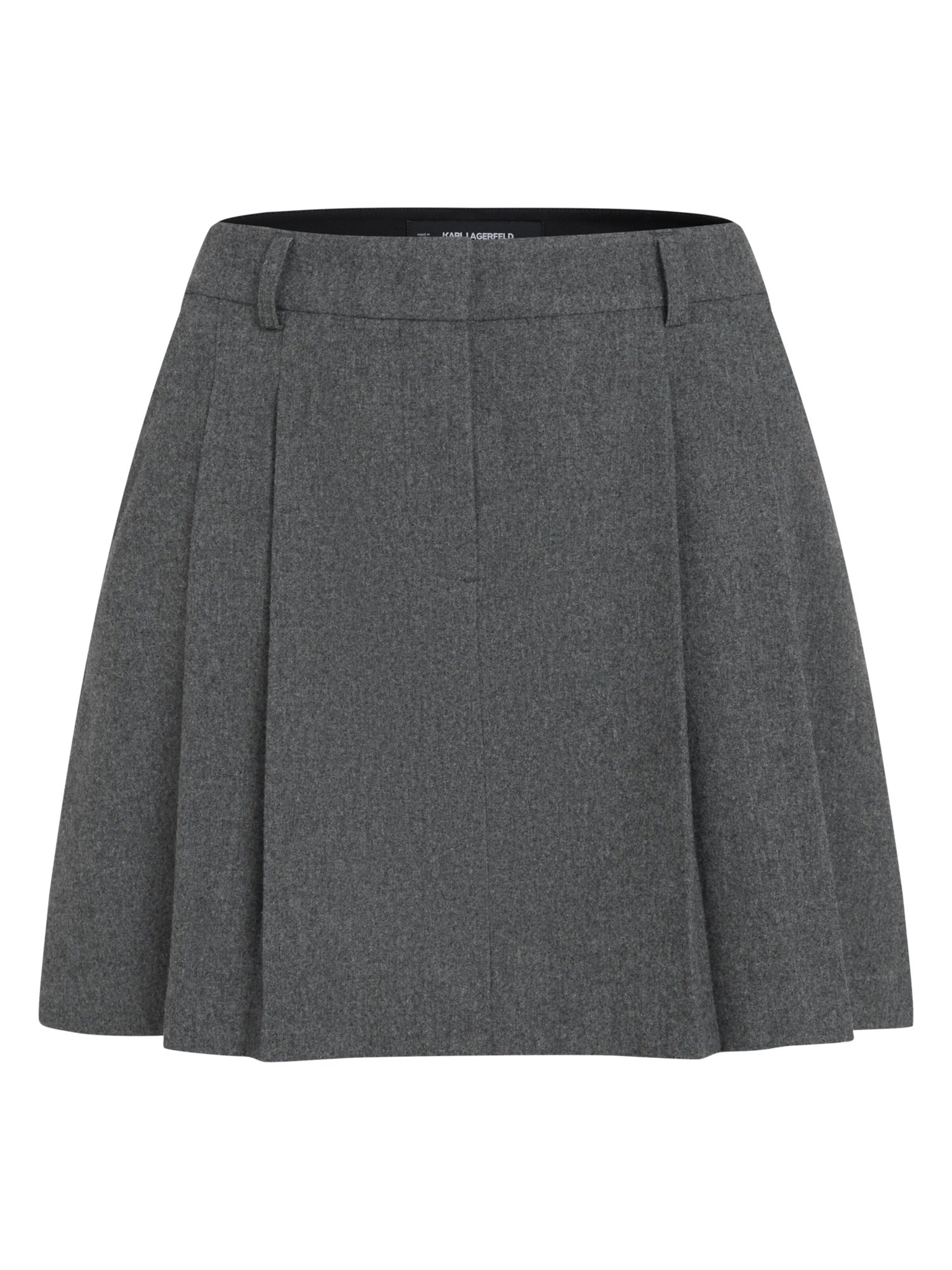 Karl Lagerfeld Rock in Grau: Vorderseite