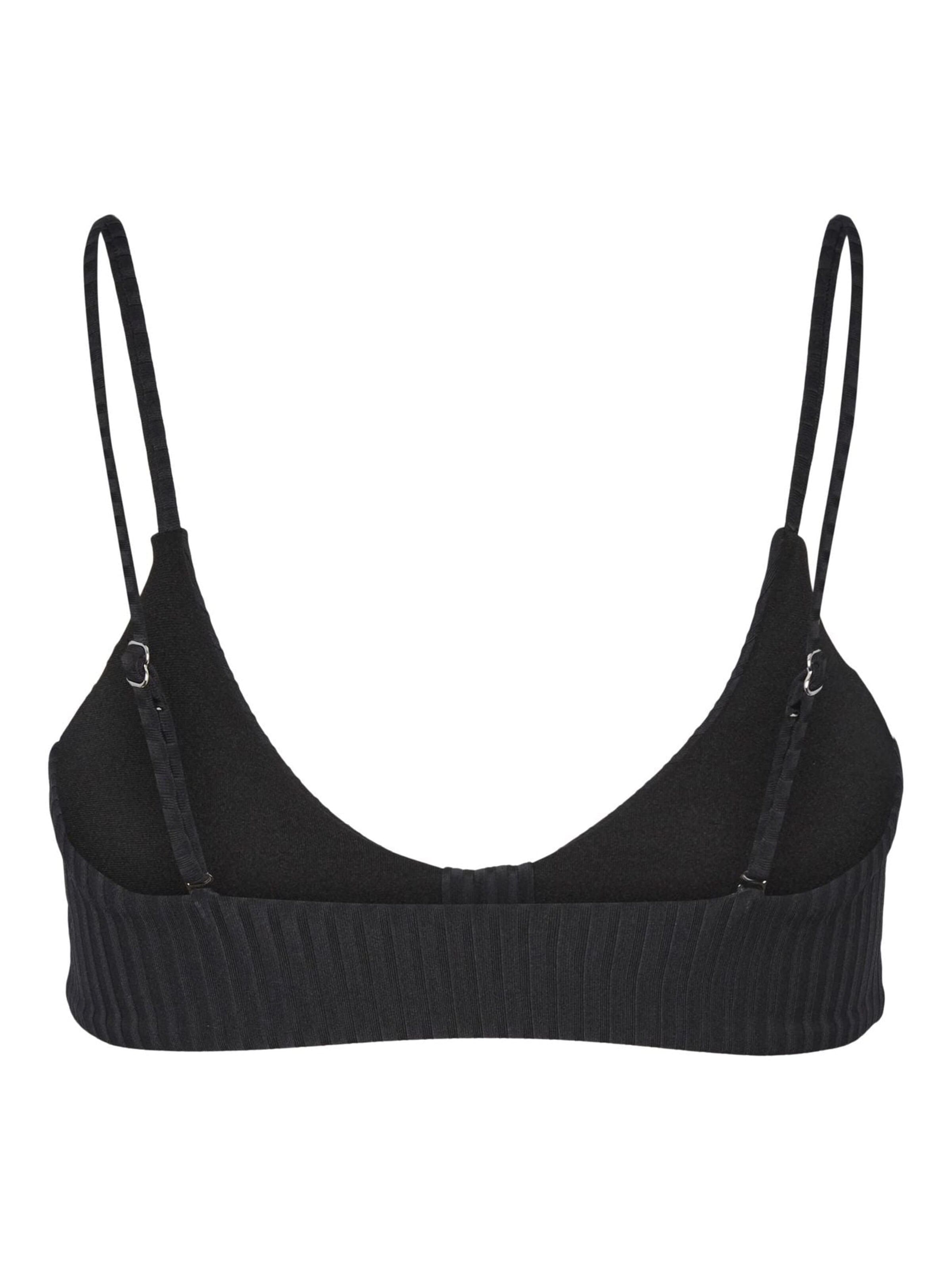 Balconcino Top per bikini di PIECES in nero