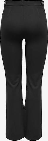 Bootcut Pantalon à plis ONLY en noir