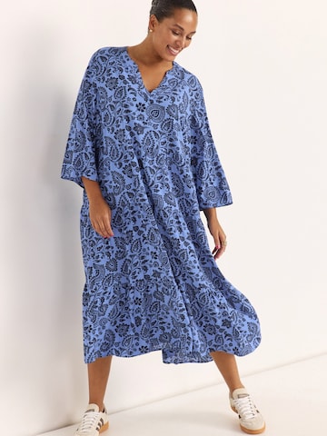 Cellbes of Sweden Jurk in Blauw: voorkant