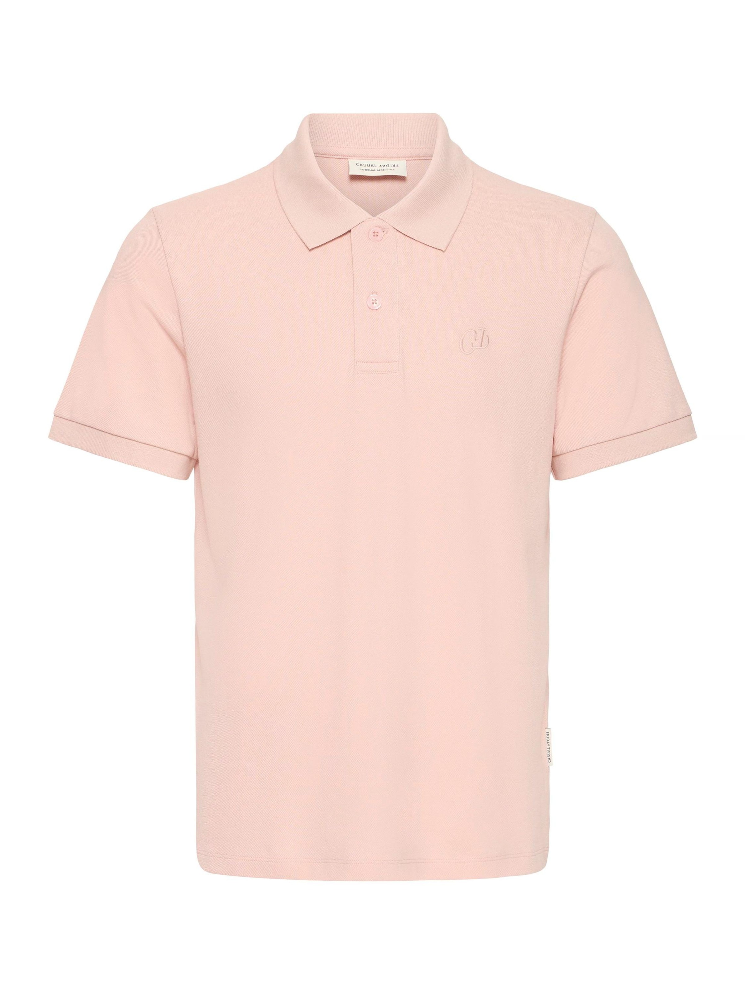 T-Shirt ' CFSolheim ' Casual Friday en rose : devant