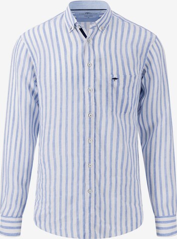 FYNCH-HATTON Button Up Shirt in Blue: front