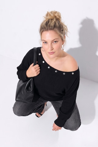 Ulla Popken Pullover in Schwarz