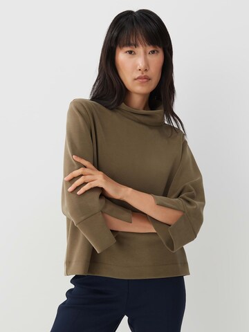 SomedaySweater majica 'Usvea' - zelena boja: prednji dio