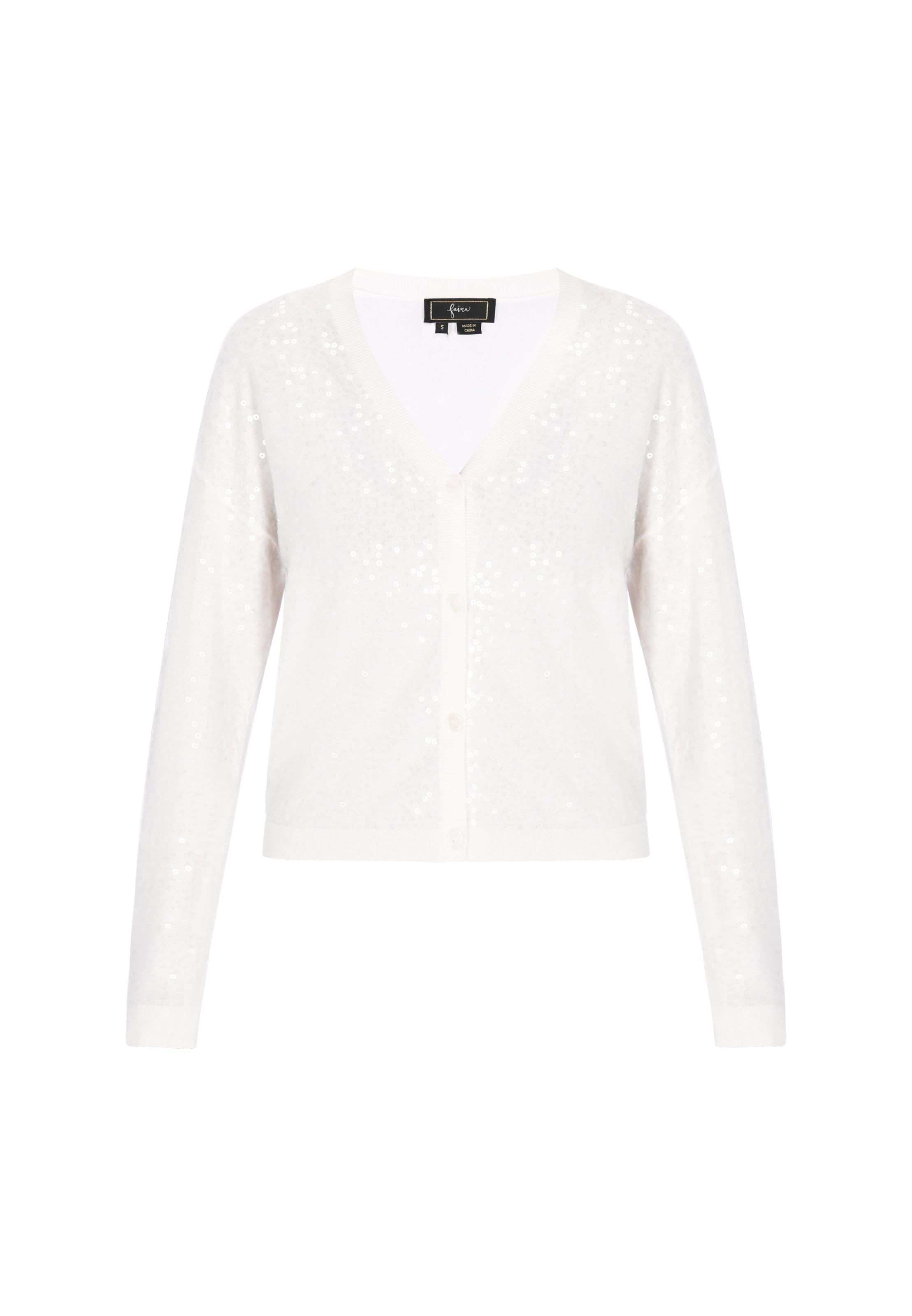 faina - Cárdigan en blanco: frente