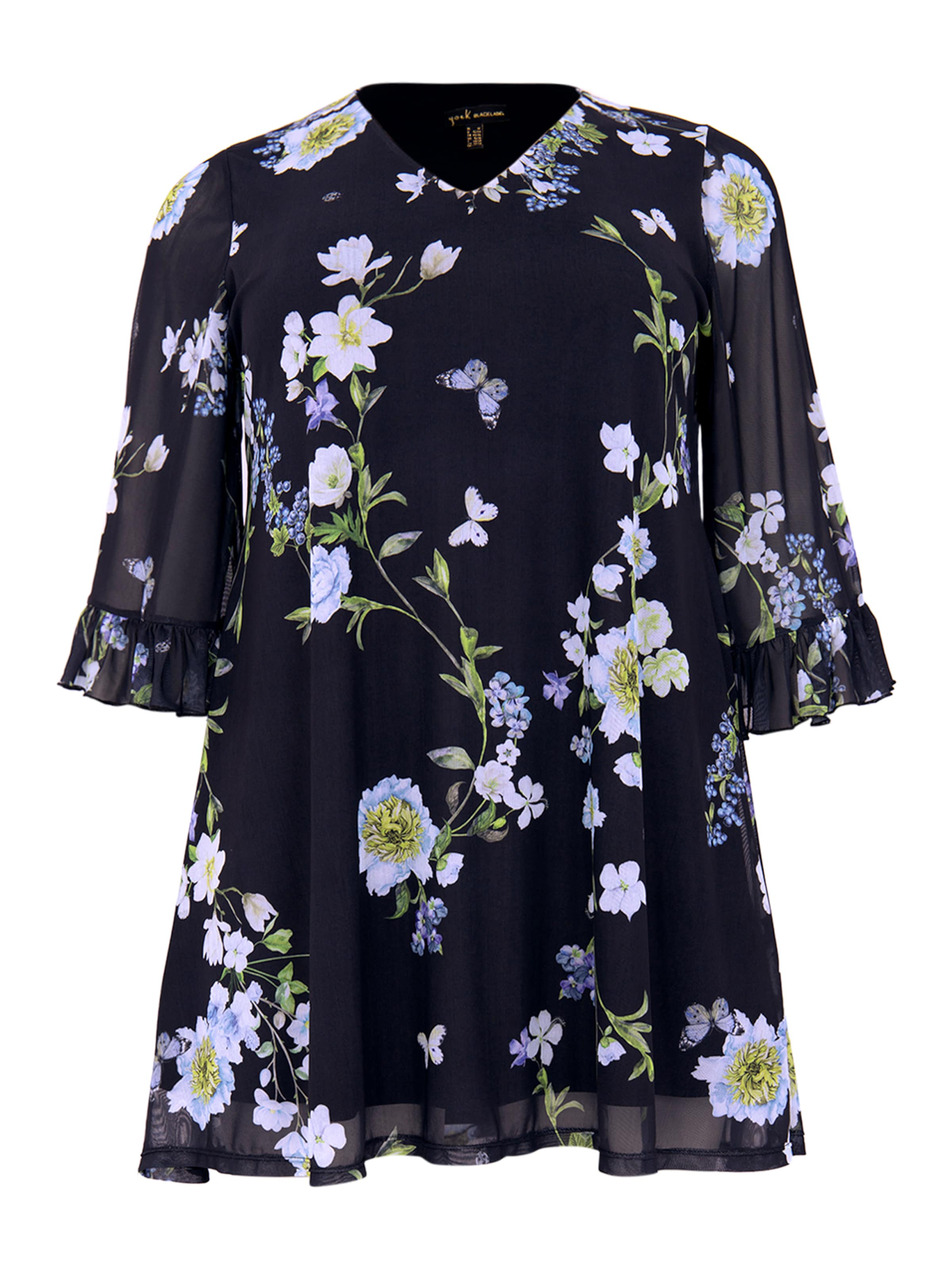 YOEK Tunic in Black: front