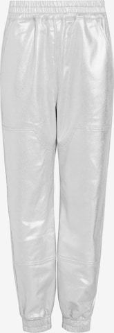 AllSaints - Tapered Pantalón 'YARA' en plata: frente