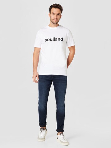 Soulland T-Shirt 'Chuck' in Weiß