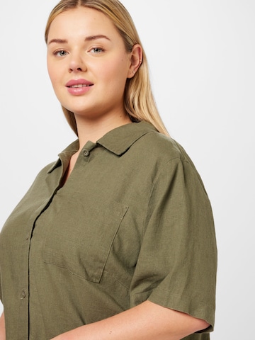 ONLY Carmakoma Blouse 'LUDO' in Groen