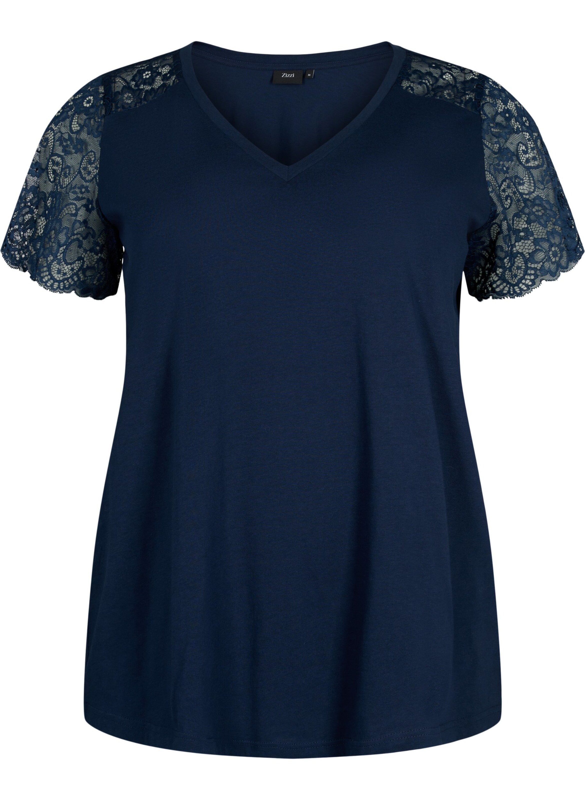 Zizzi Shirt 'Brynn' in Blue: front