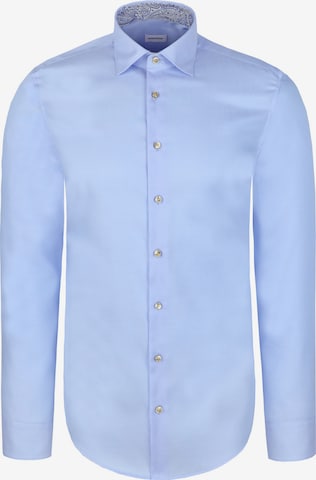 SEIDENSTICKER Businesshemd 'Schwarze Rose' in Blau: Vorderseite