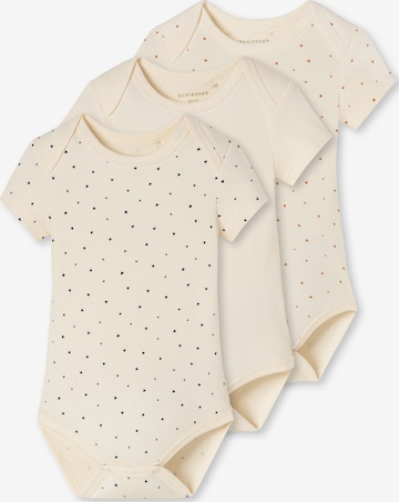 SCHIESSER Rompertje/body ' Fine Rib Multi ' in Beige: voorkant