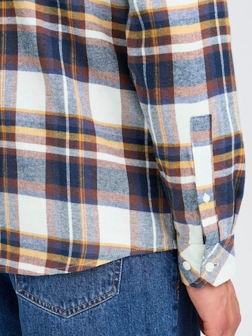 !Solid Comfort fit Button Up Shirt 'CHRIS' in Blue