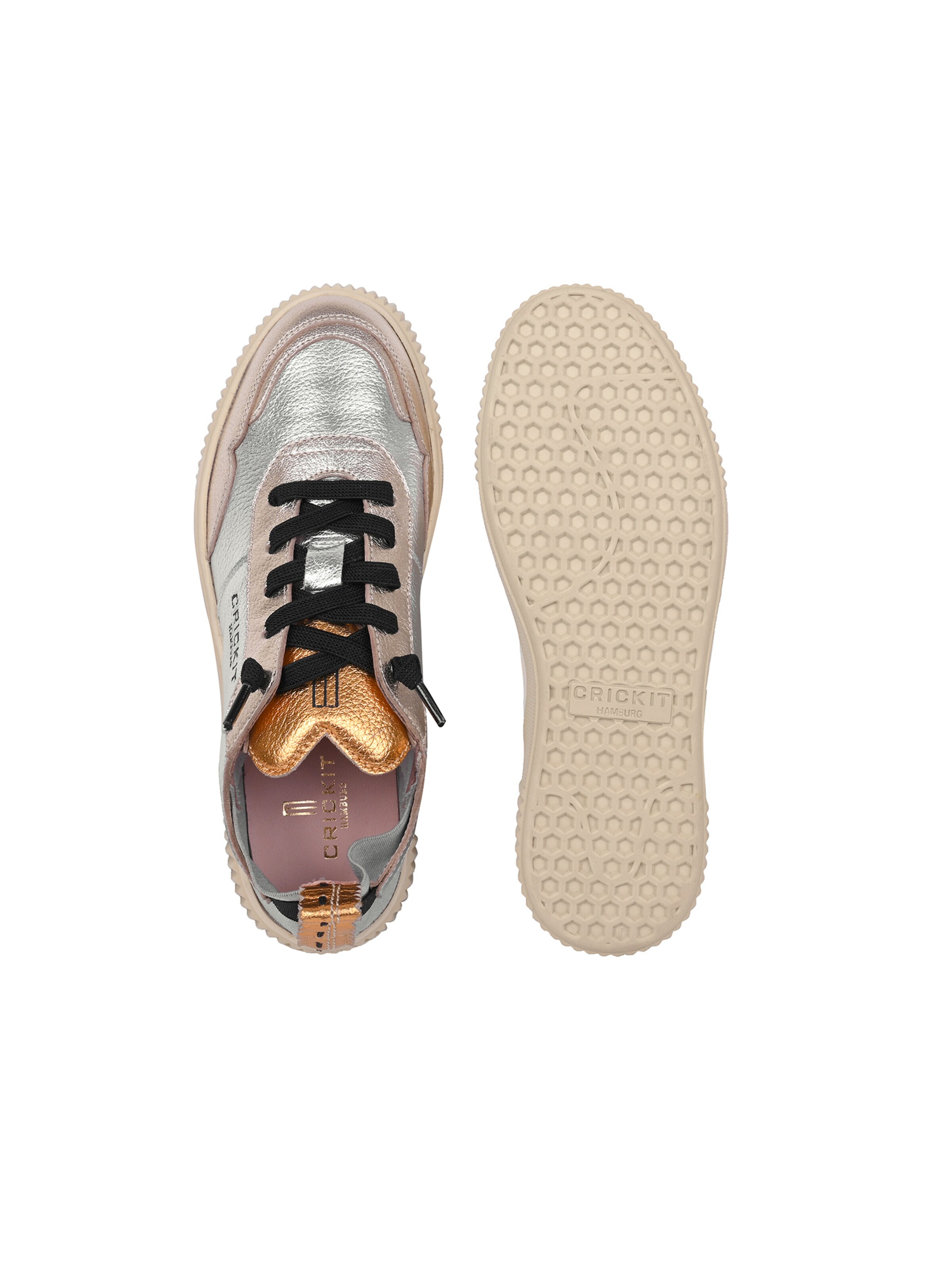 Crickit Platform trainers 'Oakli' in Silver