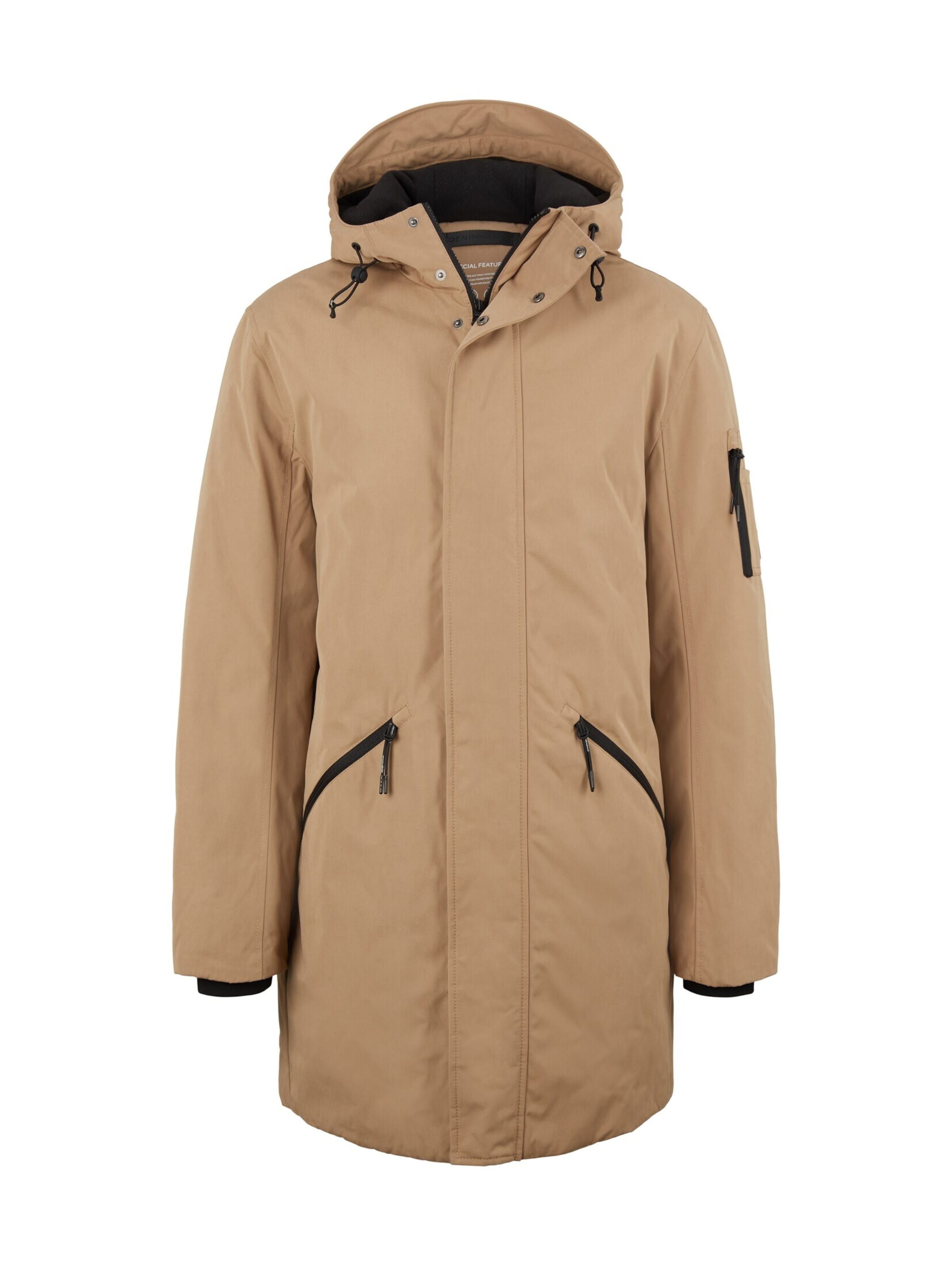 TOM TAILOR DENIM Tussenparka in Beige: voorkant