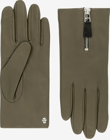 Roeckl Full Finger Gloves 'York Touch' in Green: front