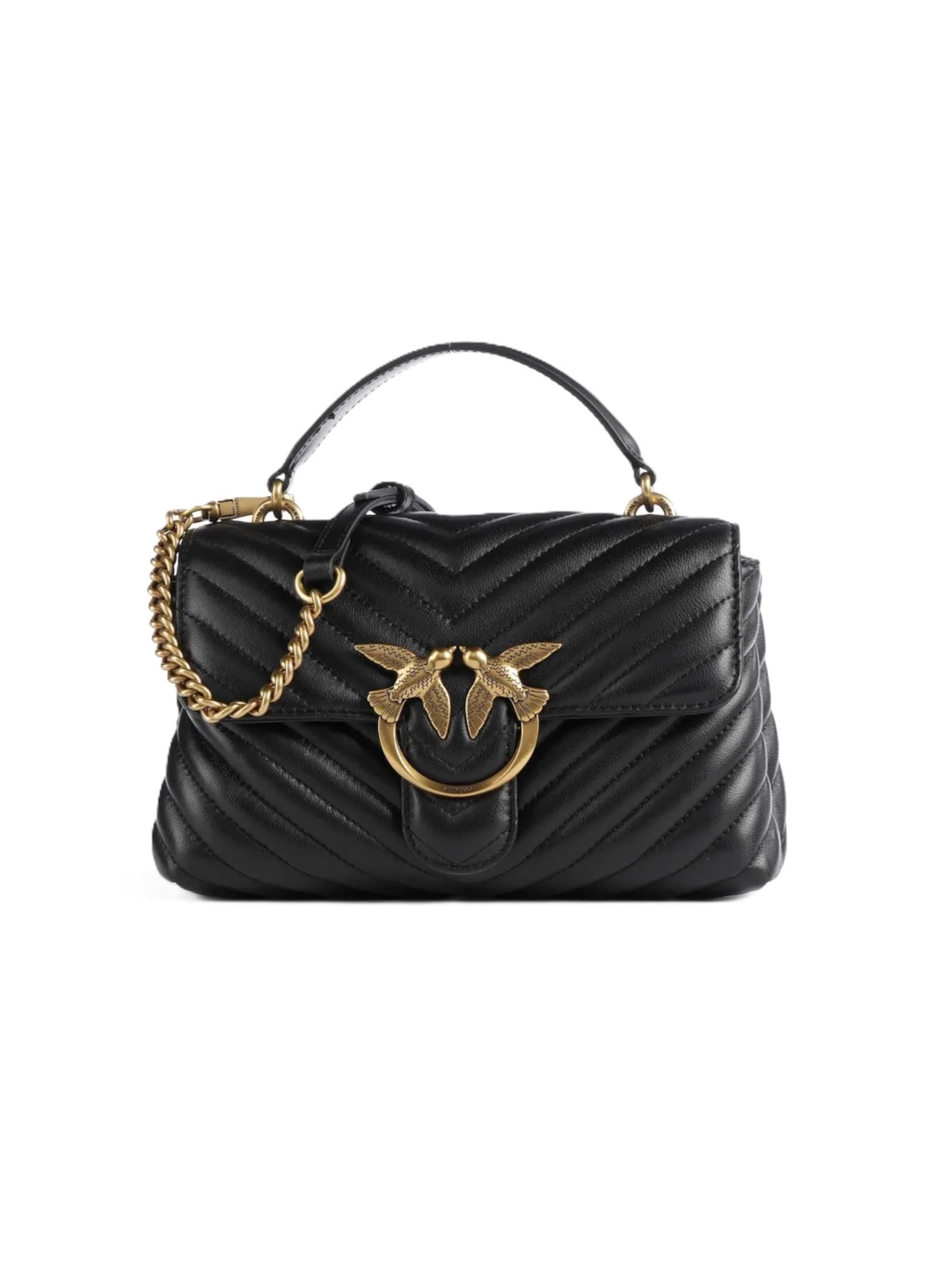 Borsa a tracolla '100044 A0GK' di PINKO in nero: frontale