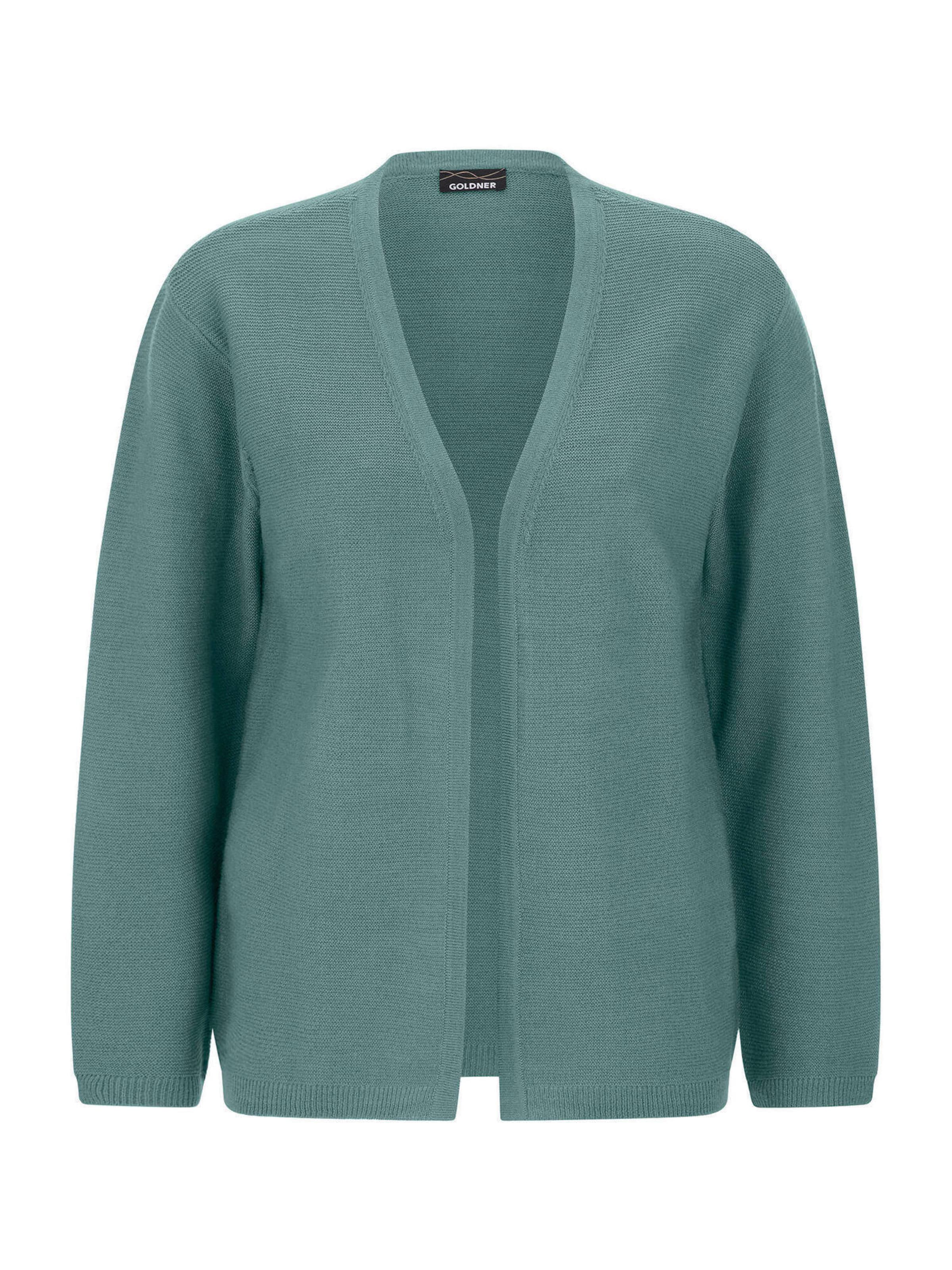 Goldner Cardigan en S en vert, Vue avec produit