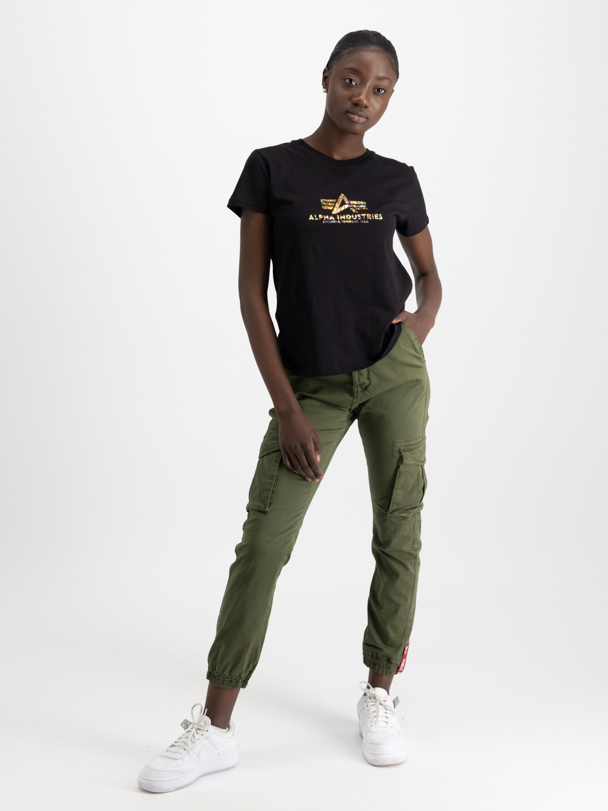 Buy Women Olive Green Camouflage Print Cargo Trousers online  Looksgudin