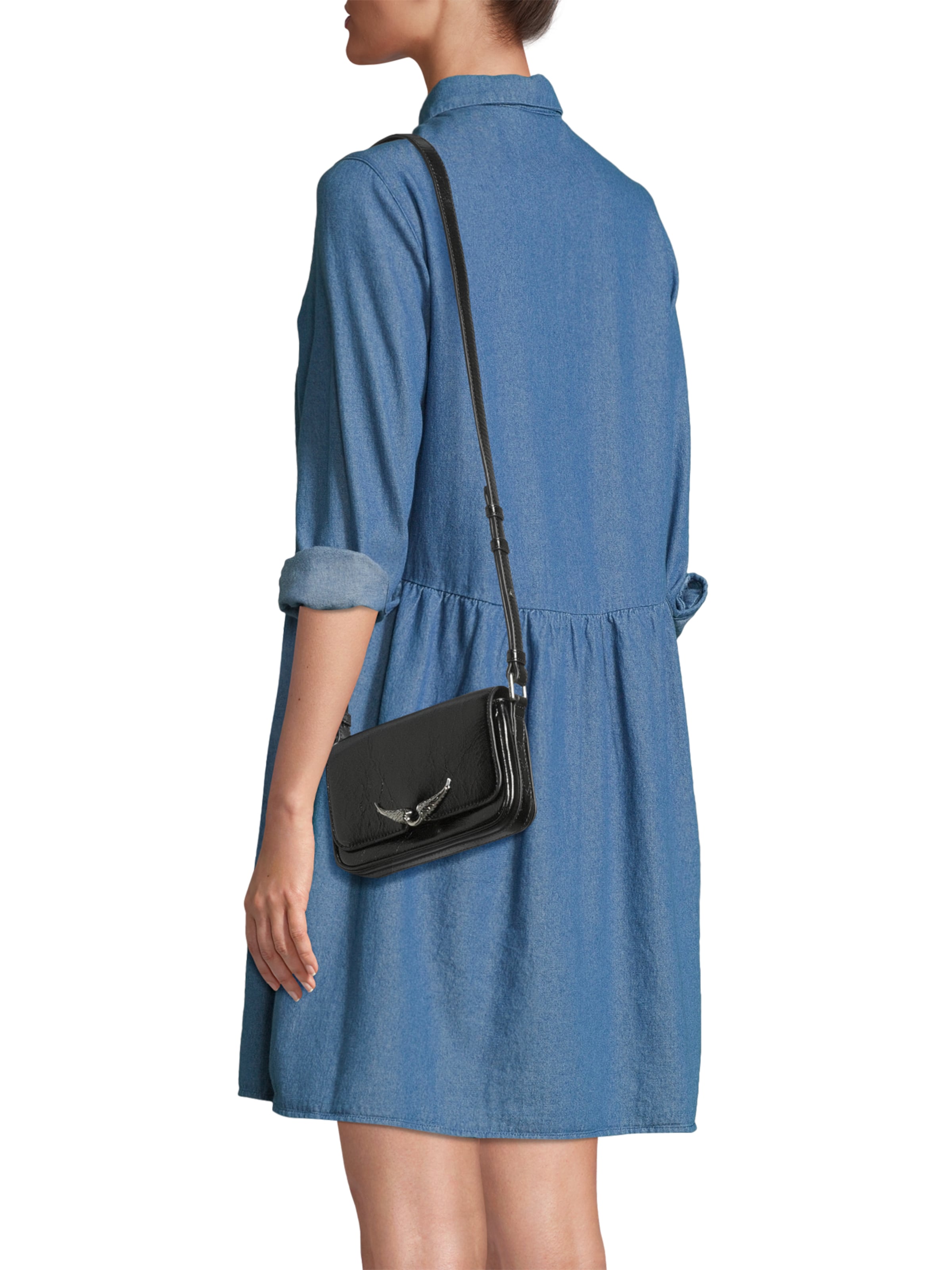 Zadig & Voltaire Axelremsväska 'ZAZI' i svart