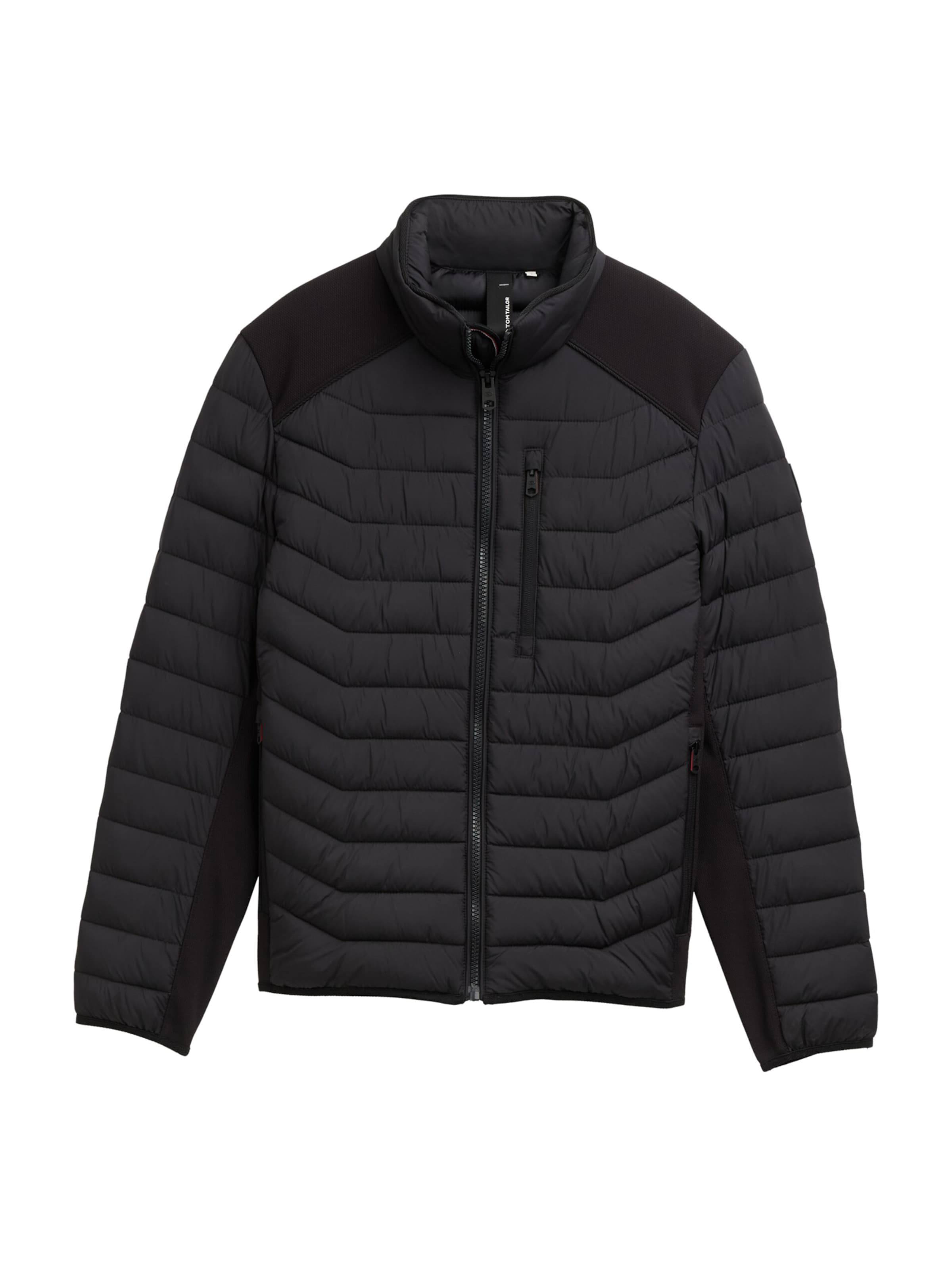 TOM TAILOR Between-Season Jacket in Black: front