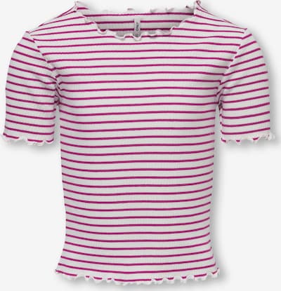 KIDS ONLY Shirt 'Gila' in de kleur Bessen / Offwhite, Productweergave