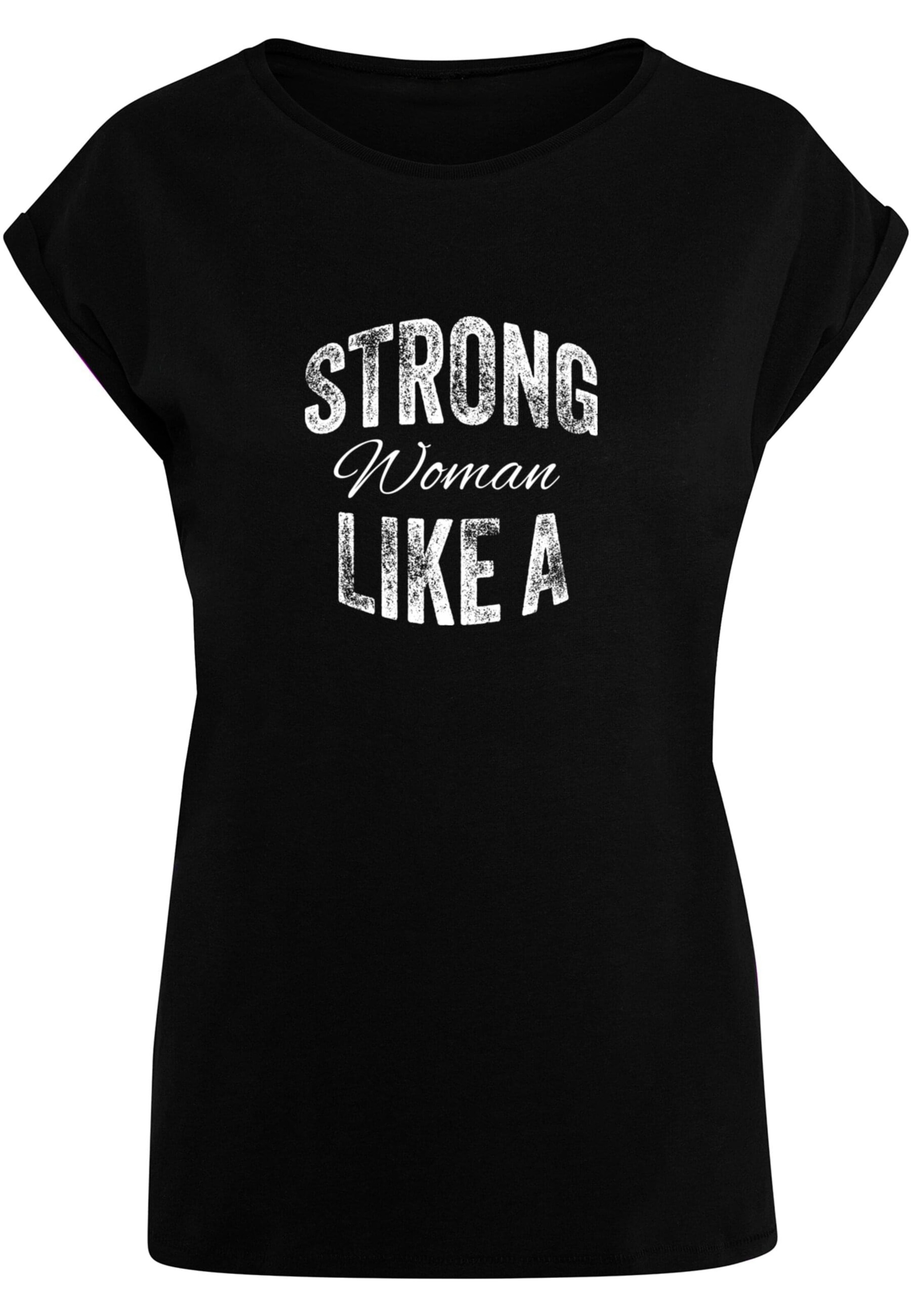 T-shirt 'WD - Strong Like A Woman' Merchcode en noir : devant