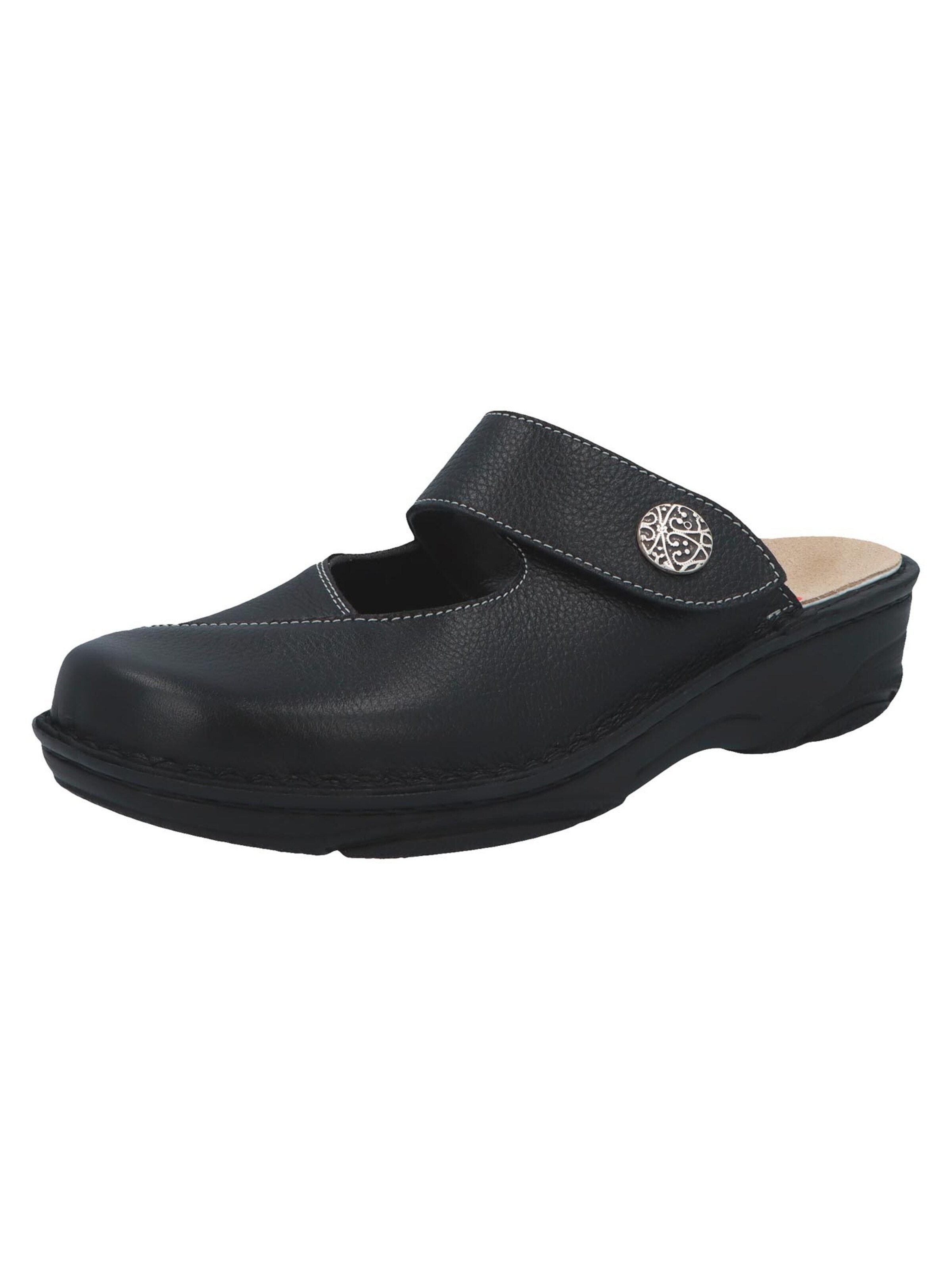 BERKEMANN Clogs 'Heliane' in Black: front