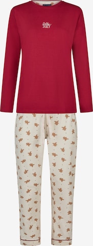 Happy Shorts Pyjama 'Christmas Giftbox' in Rood: voorkant