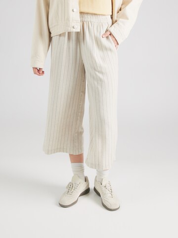 PIECES Wide leg Trousers 'PCPia' in Beige: front