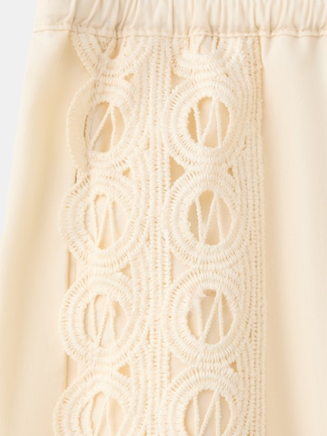 MANGO Tapered Bukser 'Paola' i beige