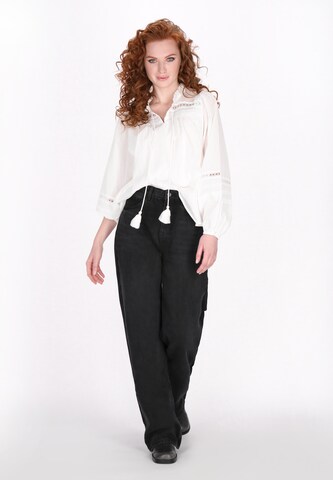 DreiMaster Vintage Bluse in Weiß