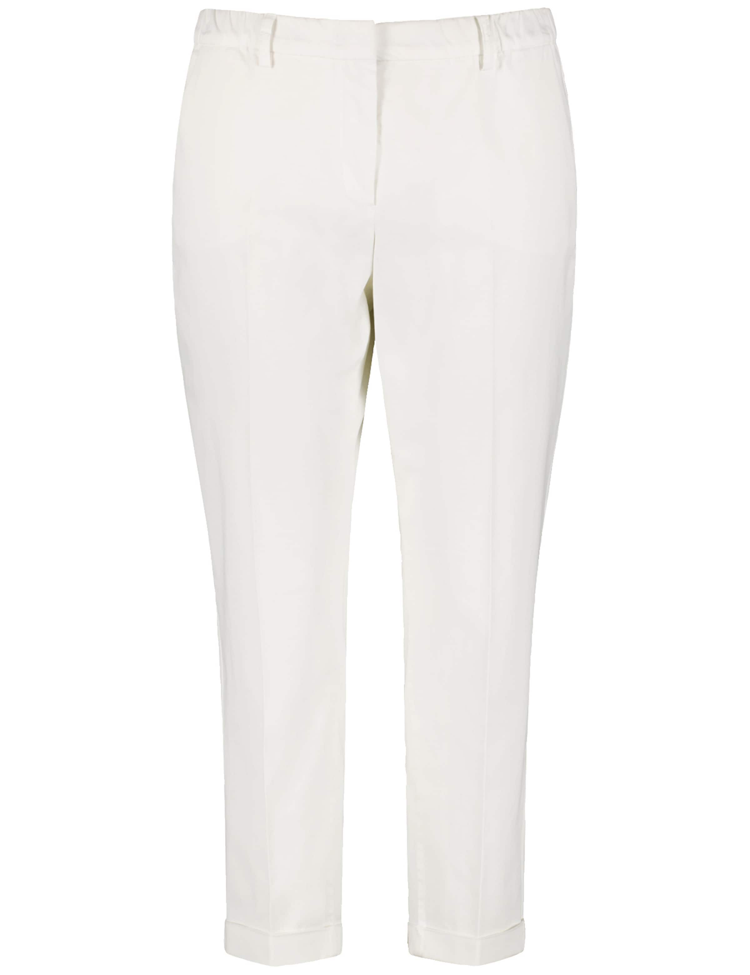 SAMOON Regular Pantalon in Wit: voorkant