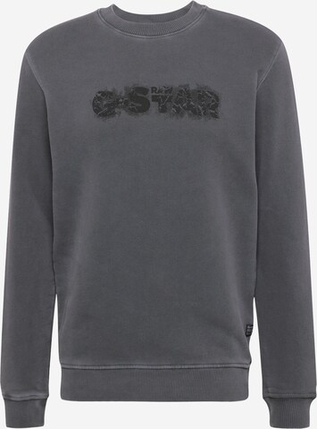 Felpa di G-Star RAW in grigio: frontale