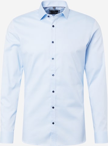 OLYMP Slim fit Overhemd in Blauw: voorkant