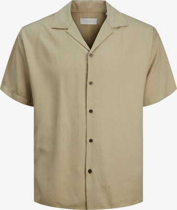 JACK & JONES Skjorta 'CAARON' i brun: framsida
