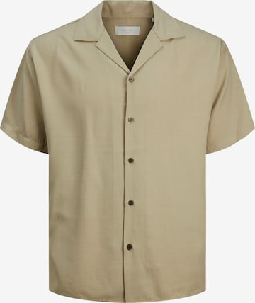 JACK & JONES Comfort fit Overhemd 'CAARON' in Bruin: voorkant