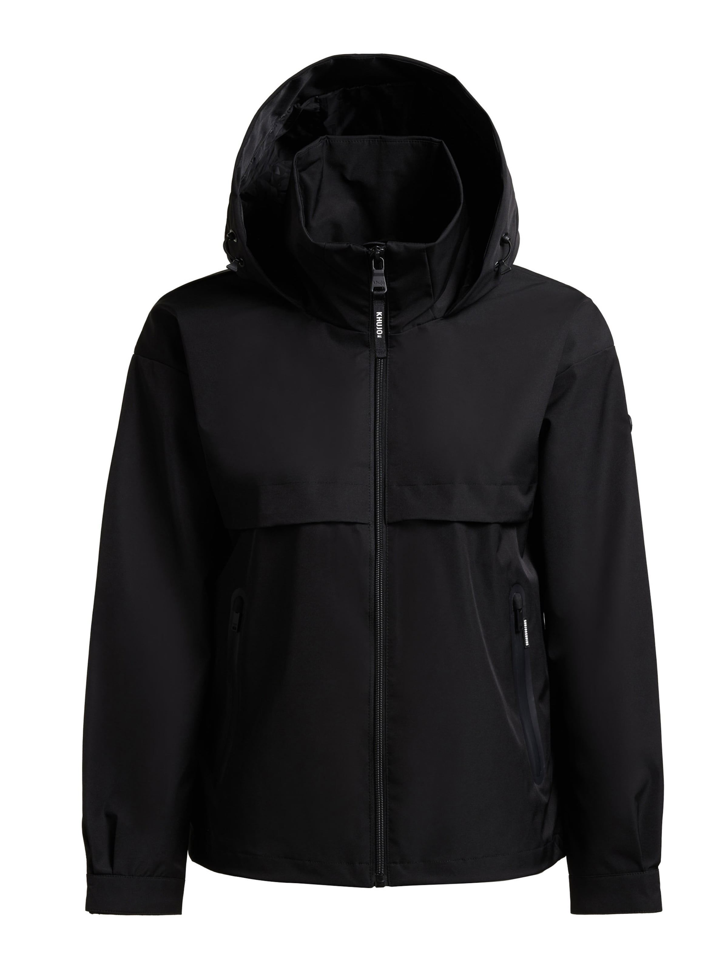 khujo Jacke 'Raibe2' in Schwarz: Vorderseite