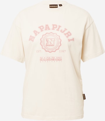 NAPAPIJRI Shirt 'MORENO' in Wit: voorkant