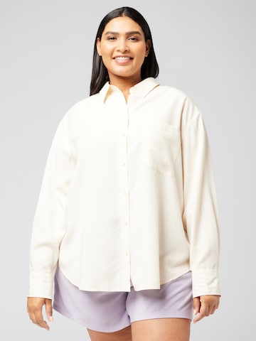 Guido Maria Kretschmer Curvy - Blusa 'Shirin' em branco: frente