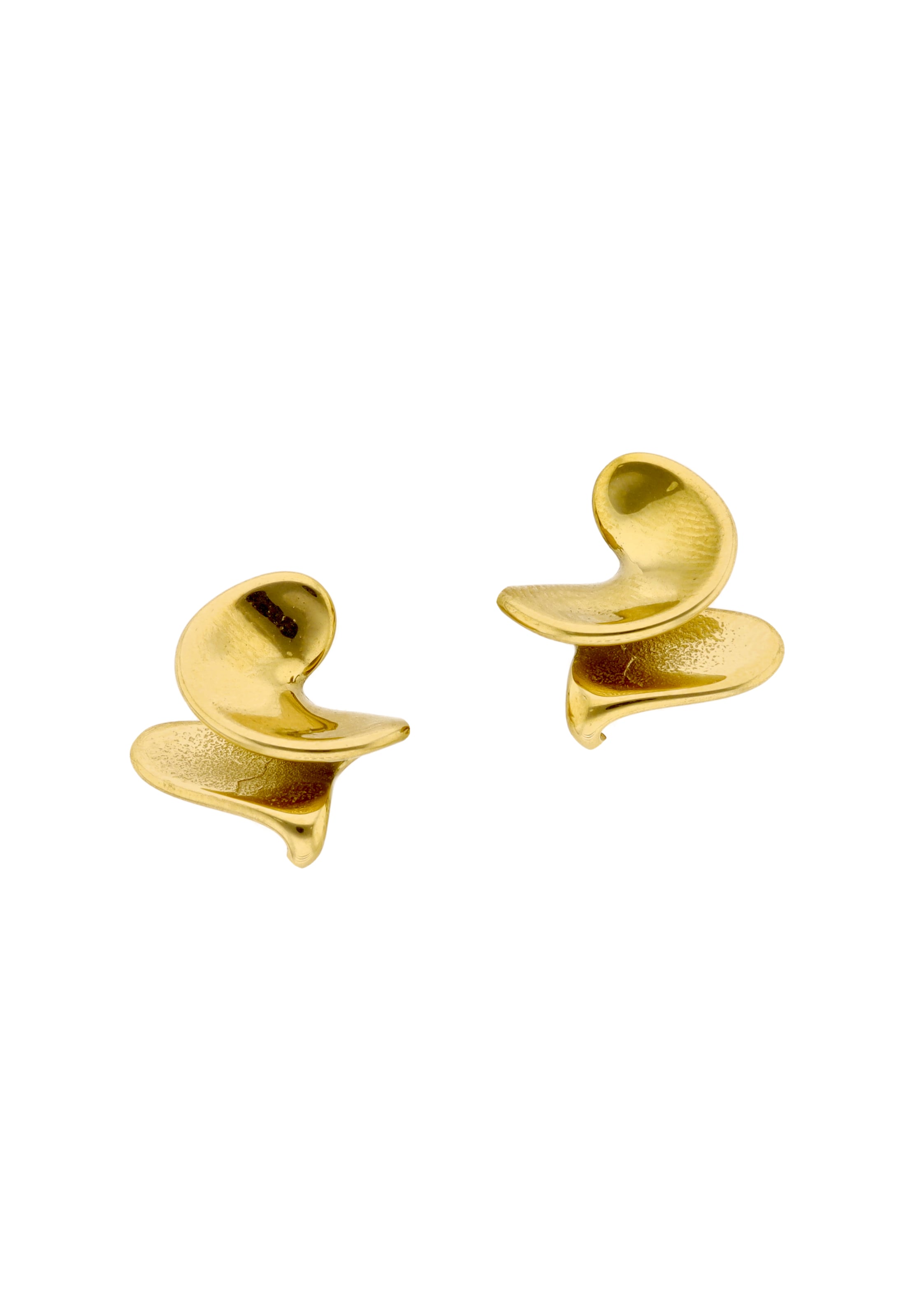 Boucles d'oreilles usha WHITE LABEL en or : devant