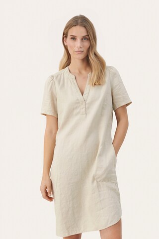 Part Two Dress 'Aminase' in Beige: front