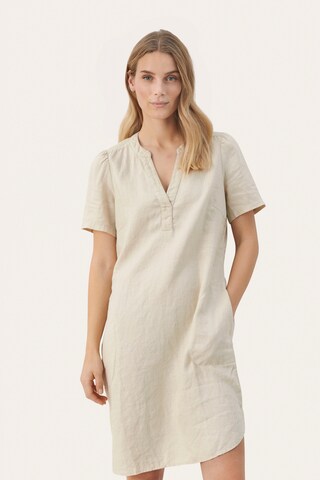 Robe 'Aminase' Part Two en beige : devant